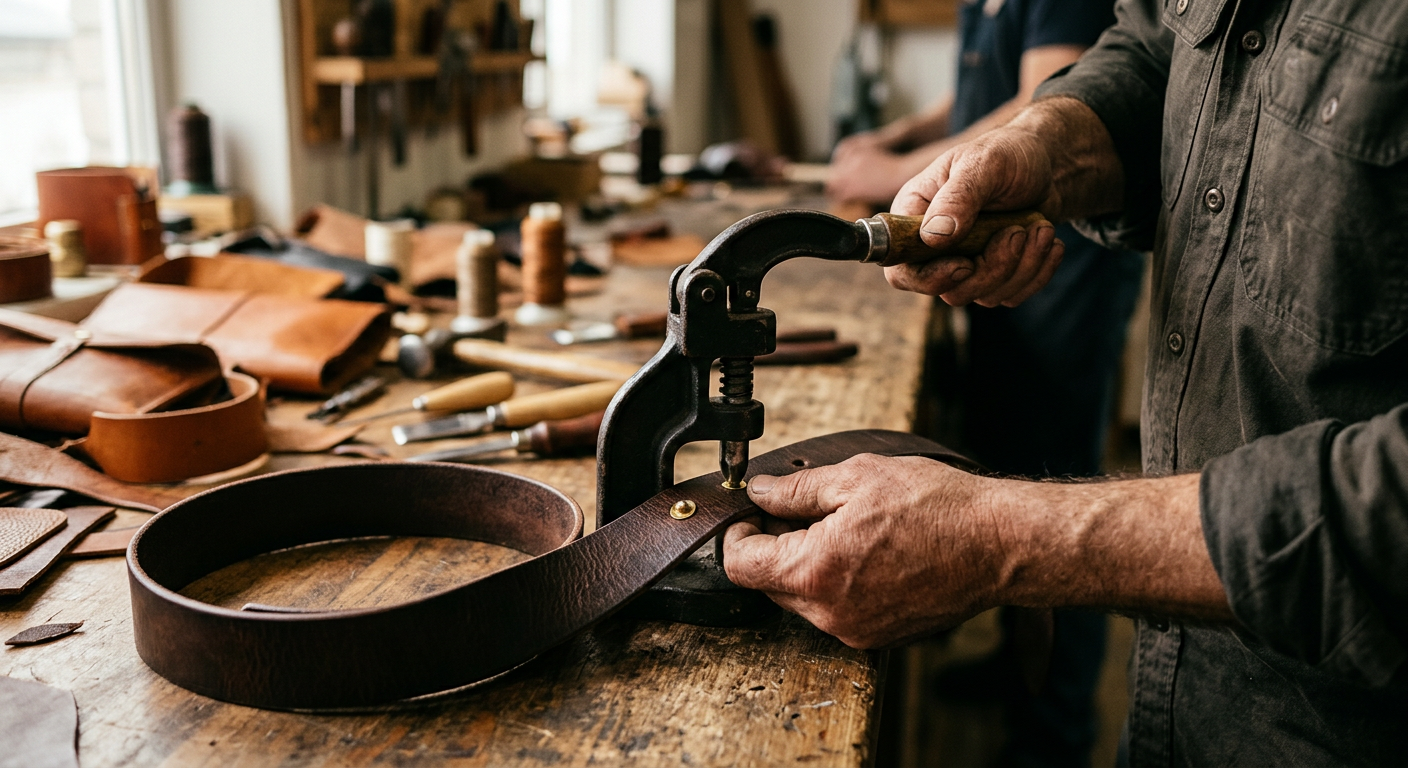 The Difference Between Handmade, Handcrafted, and Machine-Made Leather Products